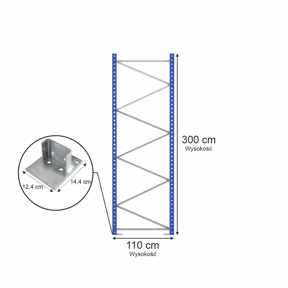 Stow PNFB12 spalla portapallet 300x110 cm blu