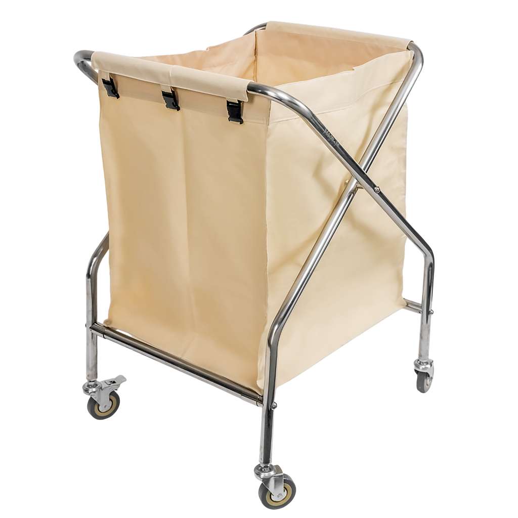 Mega-M MTP006694 sacco carrello biancheria beige 350L