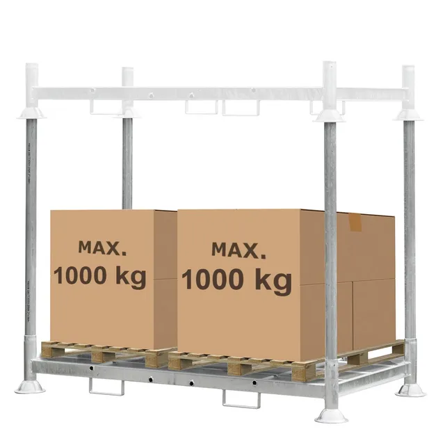 Mega-M Manurack Paletta con Montanti 202,5x118x31 cm