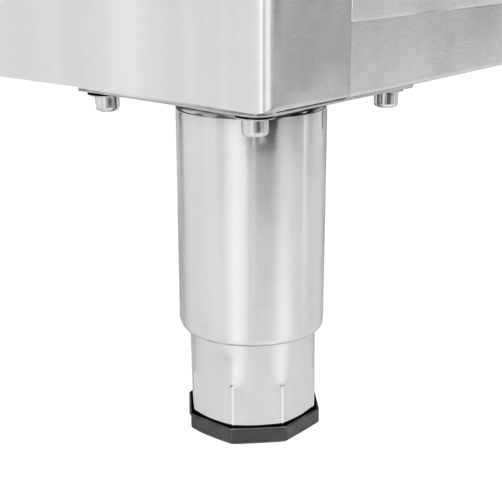 Mega-M Tavolo gastronomico inox 100x60x85 cm a muro armadio