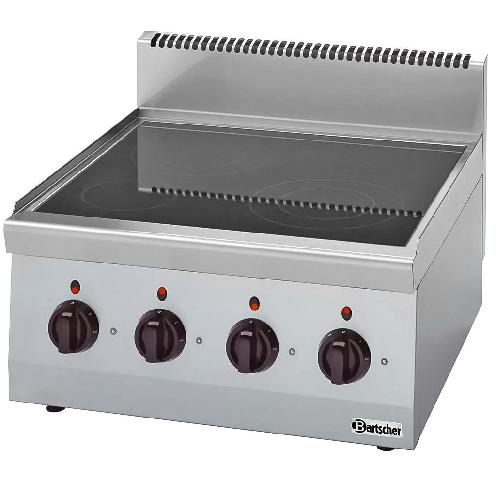 Bartscher 131850 piano vetroceramica 4 piastre 8 kW