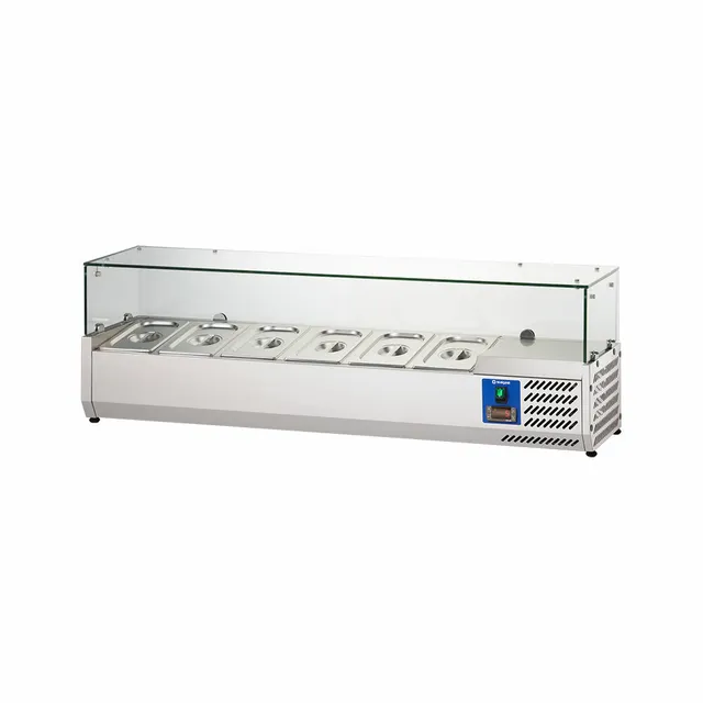 Stalgast 834641 vetrina refrigerata 140 cm 6xGN 1/4
