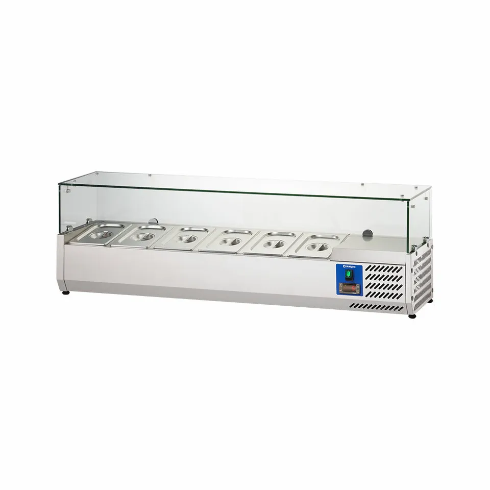 Stalgast 834641 vetrina refrigerata 140 cm 6xGN 1/4