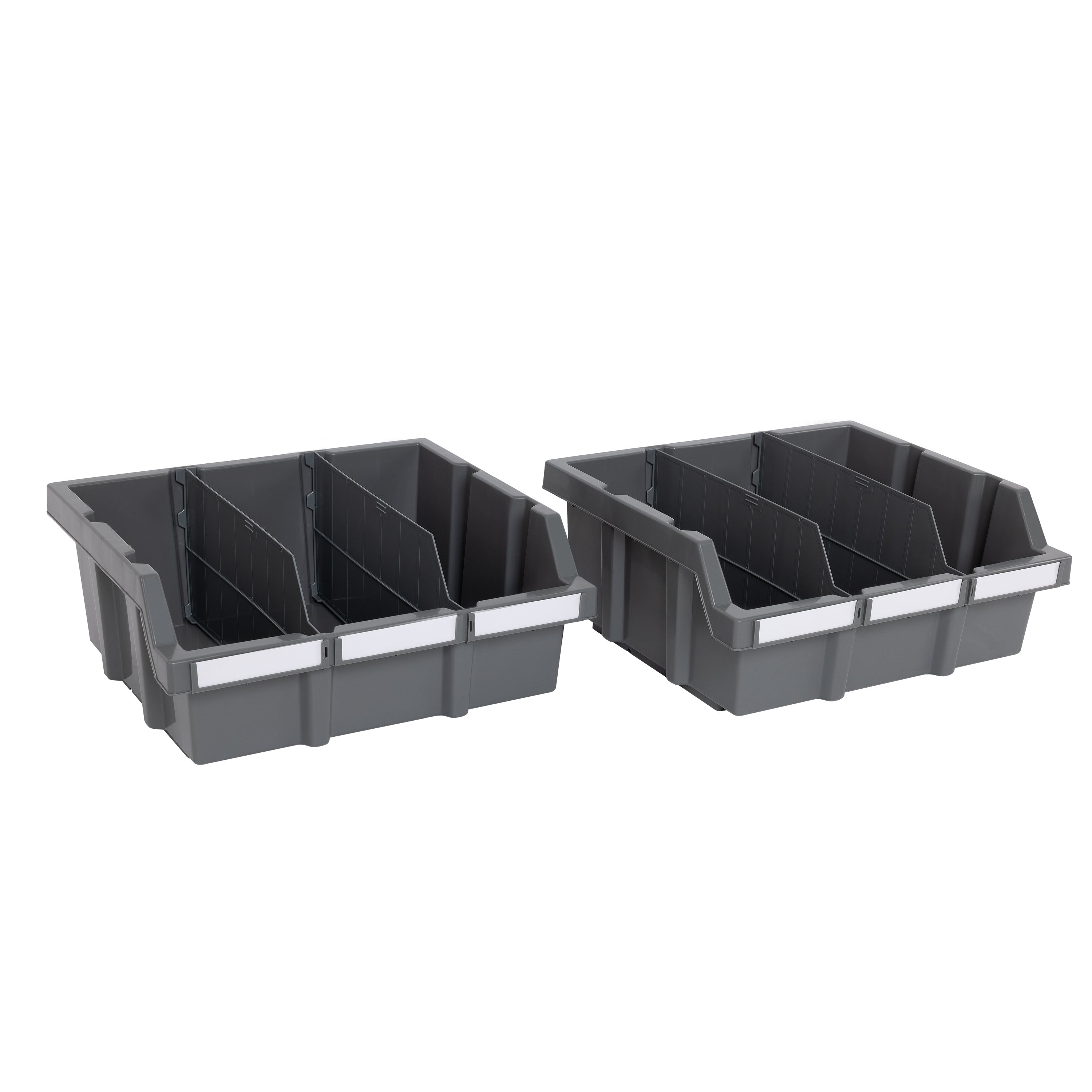 Seville Classics WEB400 vaschette Large grigie 3 pezzi