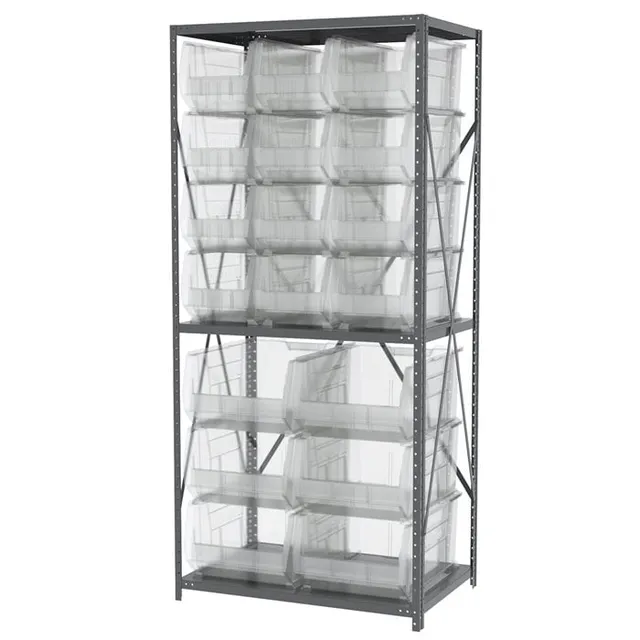 Akro-Mils AS2479ASSORT scaffale metallo 3 ripiani 18 box