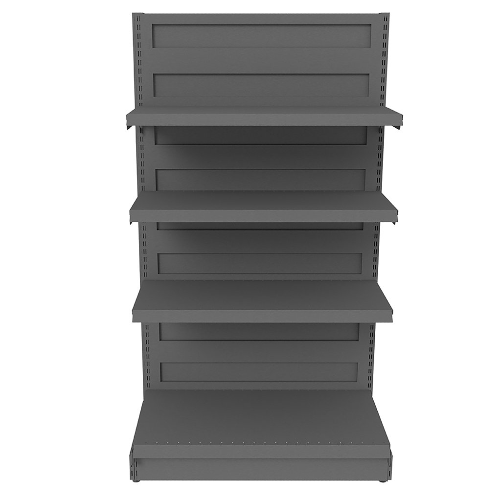 Mega-M Basic Gondola H-165 L-103 cm Scaffale Negozio Grafite