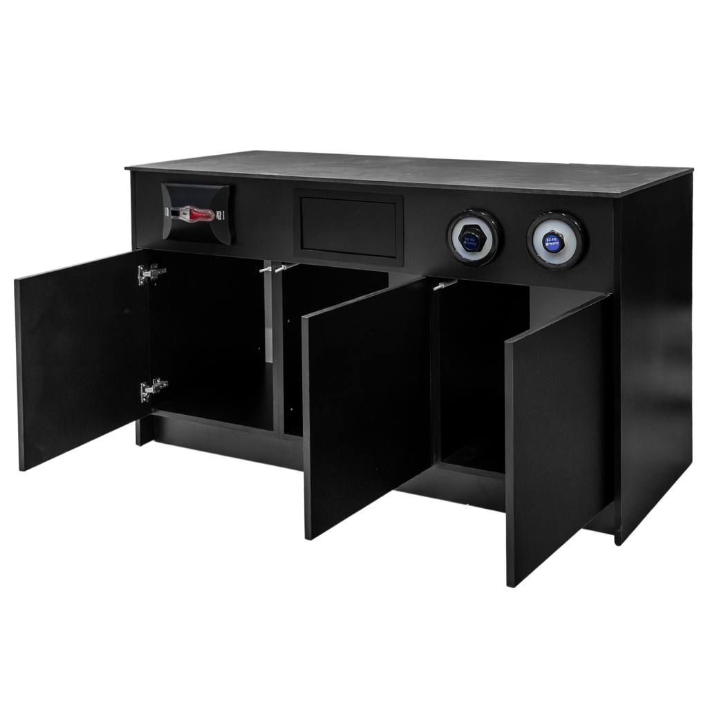 Mega-M Slim-Line mobile bar caffè 154 cm nero Tip-On
