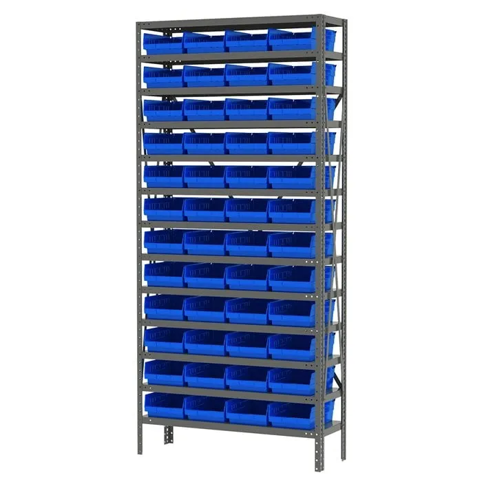 Akro-Mils AS1279150 scaffale metallo 13 ripiani 48 box