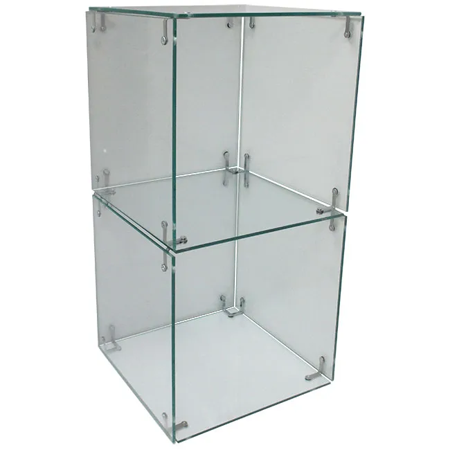 Agosistem cubo doppio espositore vetro temperato 36,5 cm