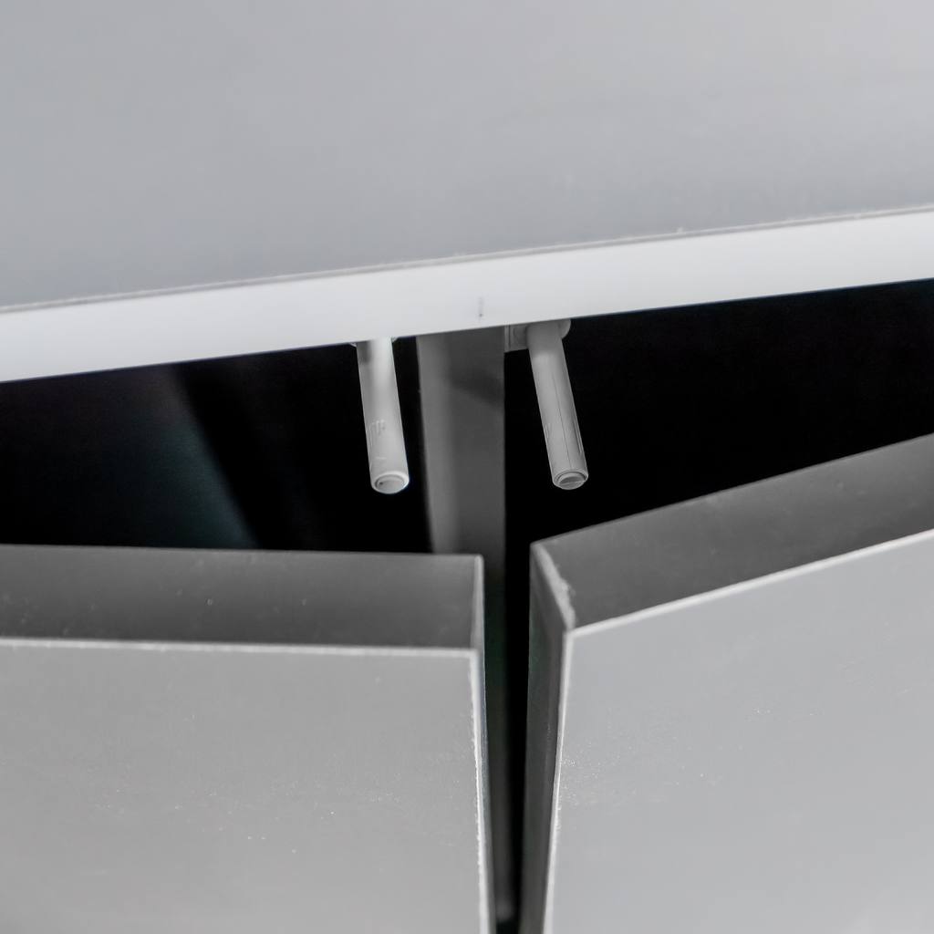 Mega-M mobile macchina caffè grigio 80,5x76x86 cm 2 vani