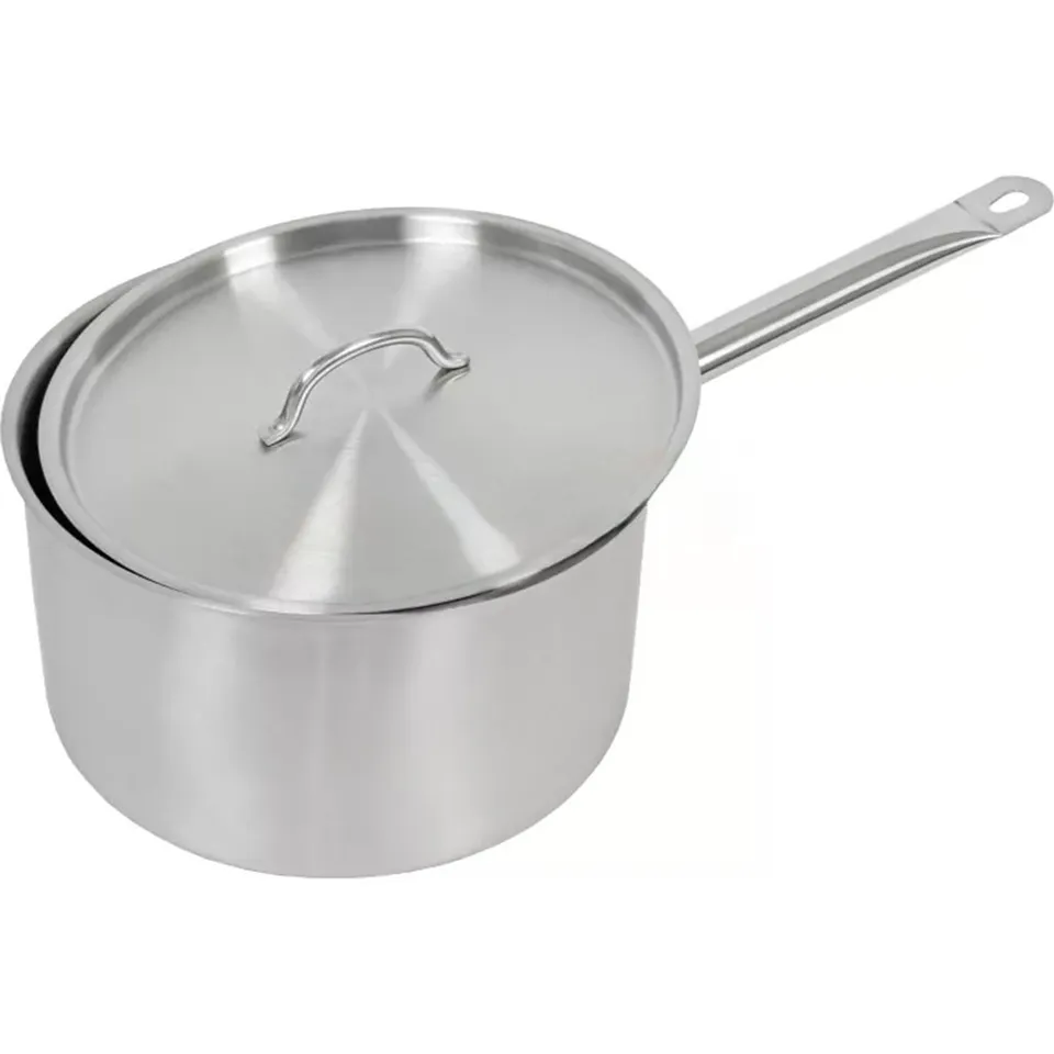 Mega-M Pentola 8L 26x15 cm Inox con Coperchio