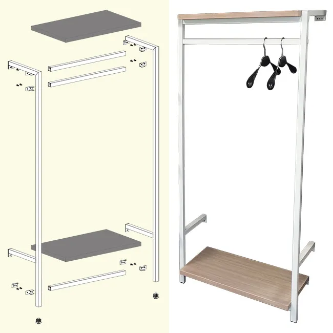 Agosistem Up&Down Kit 01 scaffale L63xP35xH150 cm
