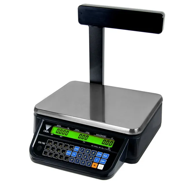 Digi DS-782PR bilancia calcolatrice nera RS