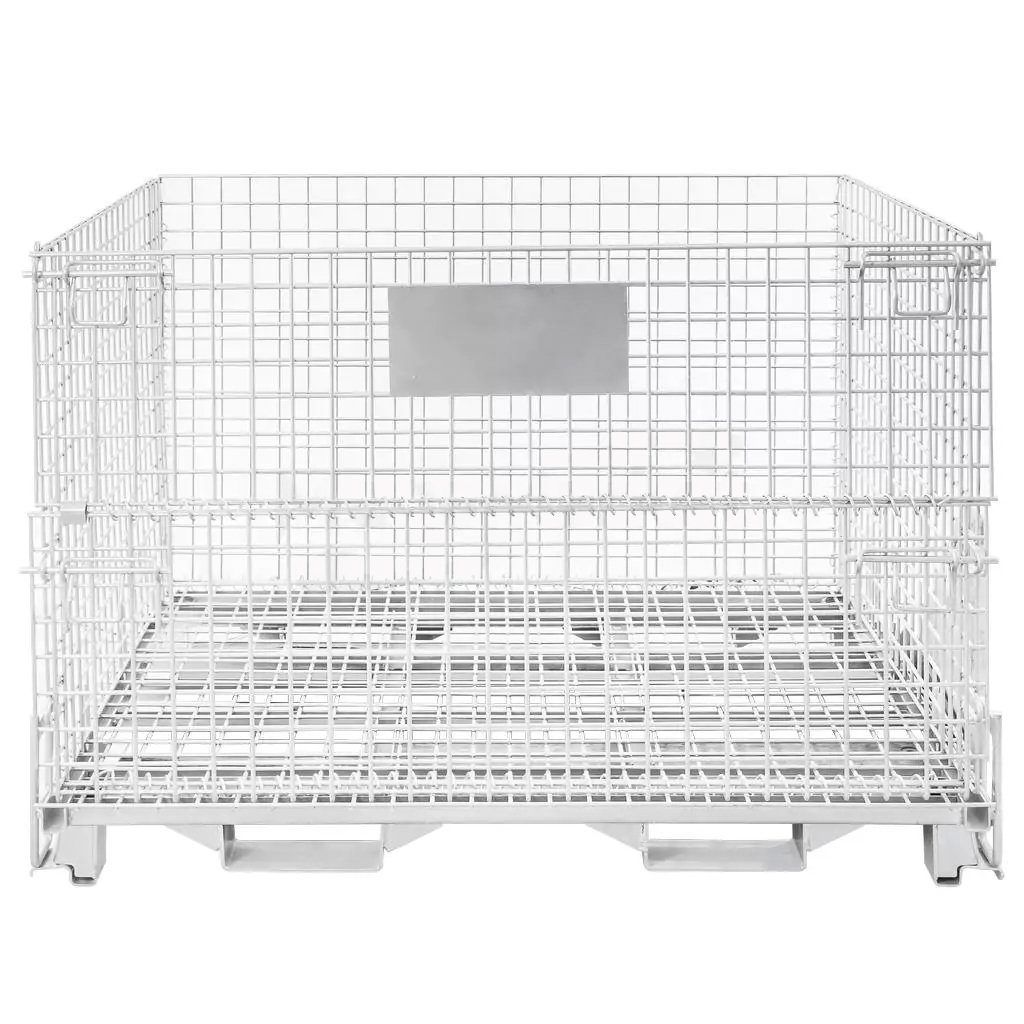 Gitterbox contenitore rete pieghevole 120x100x91 cm 1500 kg