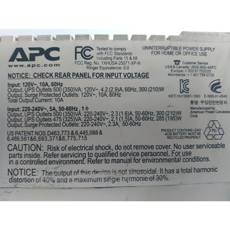 APC Back-UPS CS 500 gruppo di continuità senza batteria