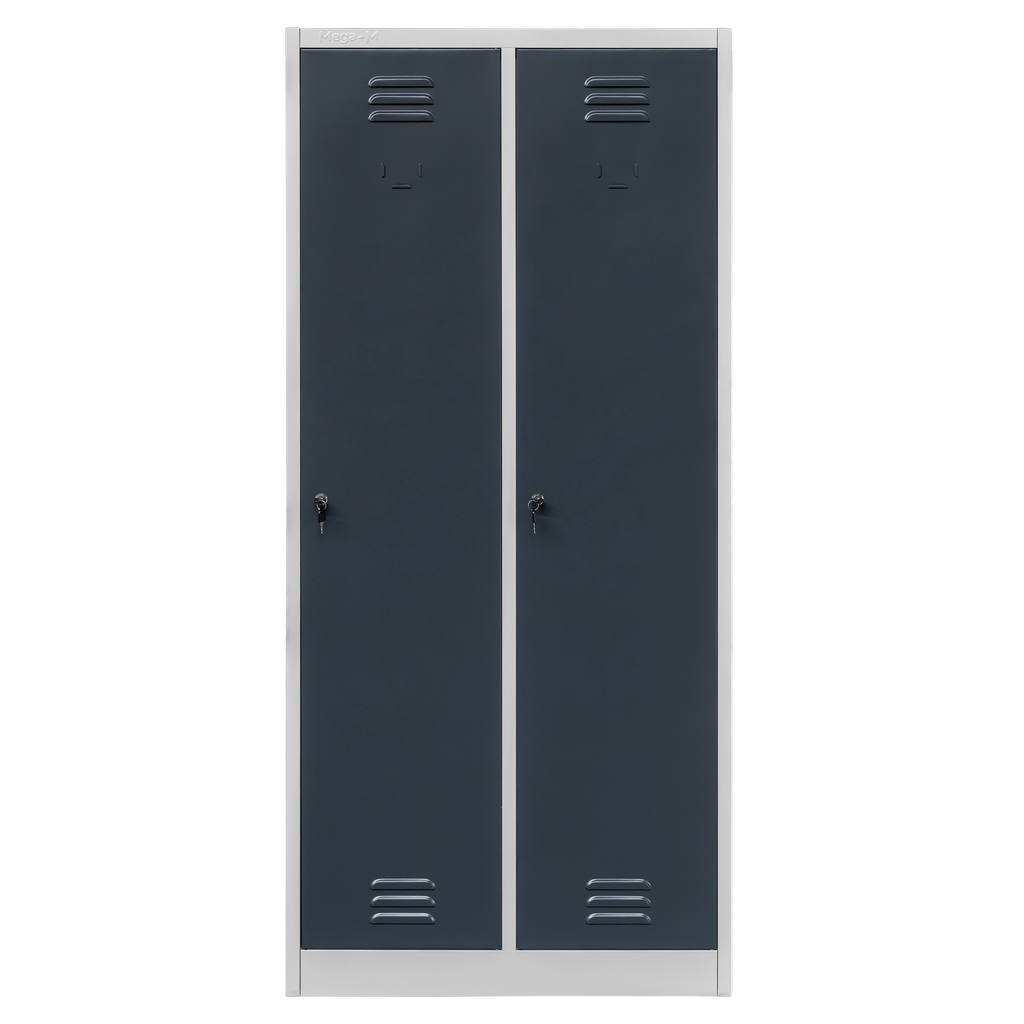 Mega-M armadio spogliatoio 2 ante L80 cm grigio grafite