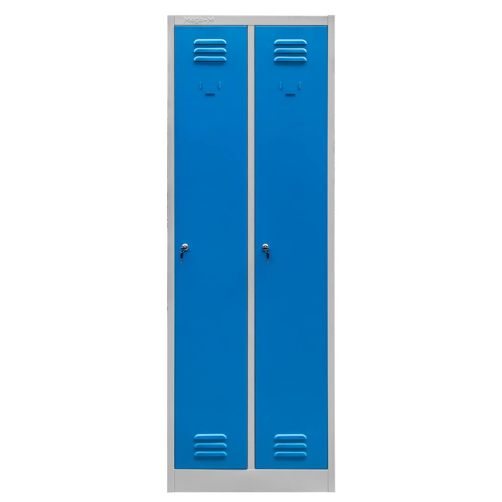 Mega-M Armadietto spogliatoio 2 ante S-60 grigio/blu