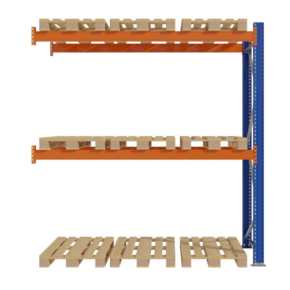 STOW 0+2 scaffale portapallet H300 L282,5 cm modulo aggiuntivo