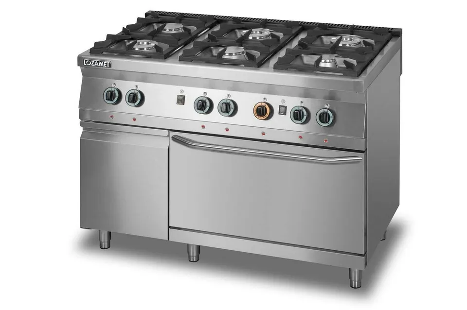 Lozamet L900.KG6 cucina gas 6 fuochi forno GN 2/1