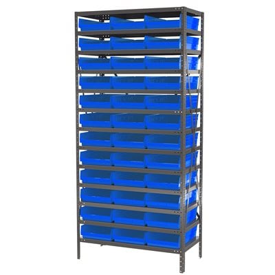 Akro-Mils AS1879178 scaffale metallo 13 ripiani 36 cassette
