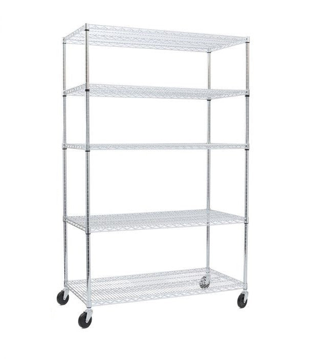 Seville Classics UltraDurable scaffale acciaio 5 ripiani 122x61cm
