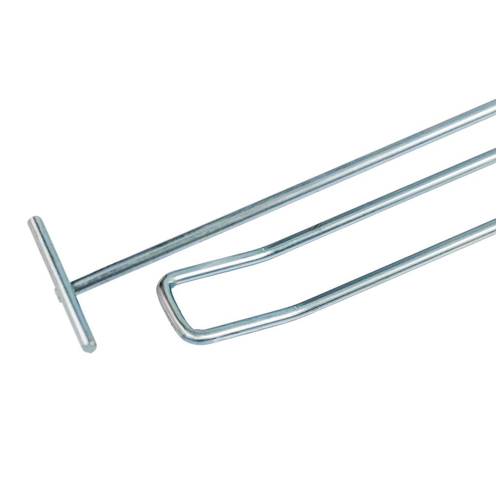 Mega-M L-20 Gancio Doppio Forato 20 cm Zincato