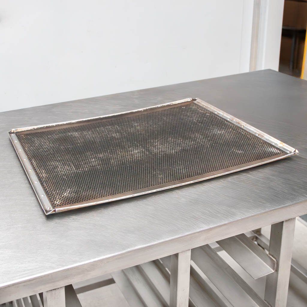 Teglia forno forata 60x40 cm acciaio inox professionale