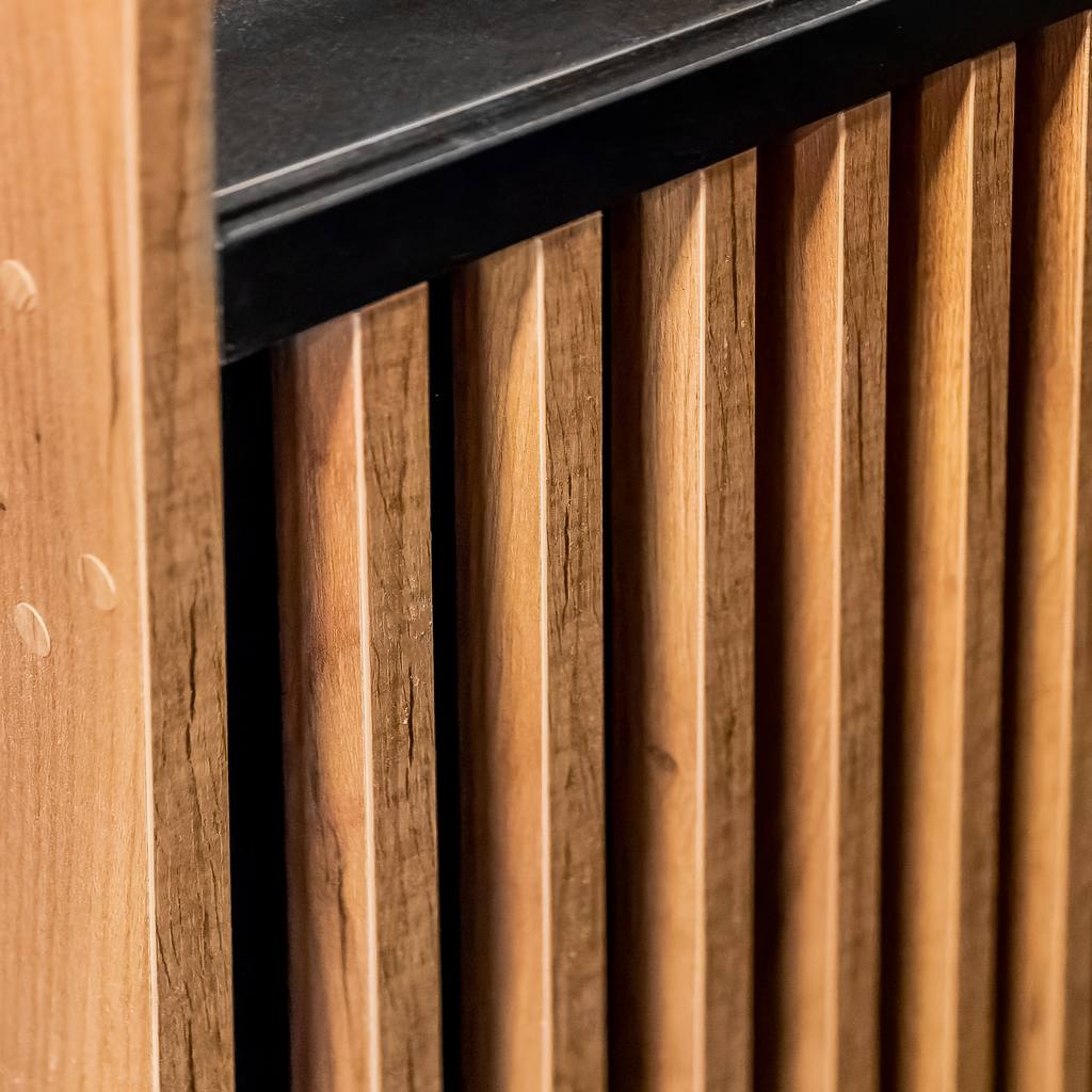 Mega-M vetrina panetteria 180x60x60 rovere kraft pane