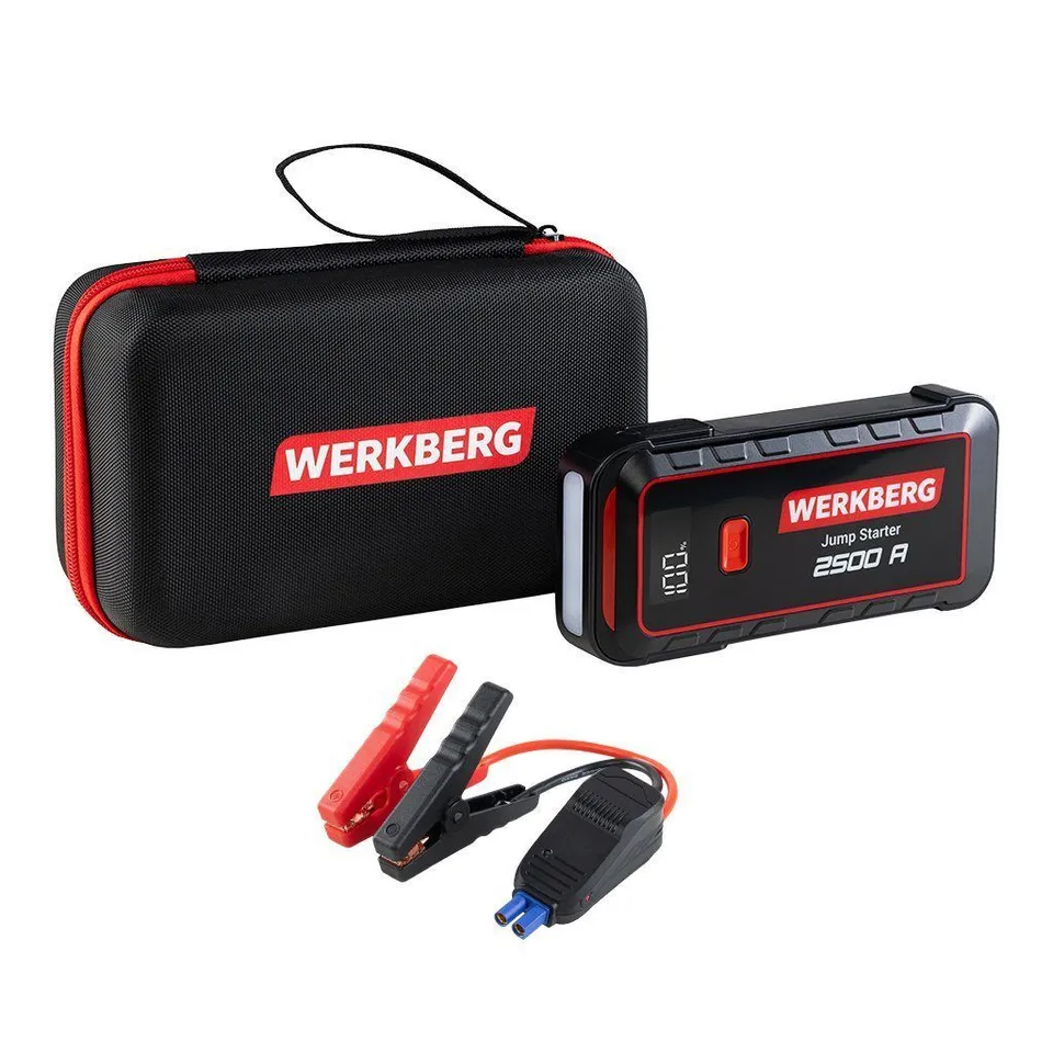 Werkberg AL004 avviatore batteria 25800mAh 2500A 12V