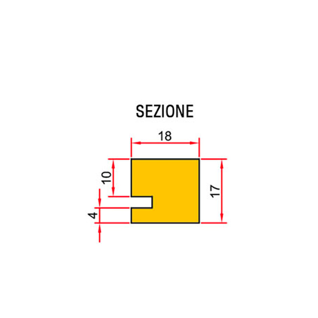 Agosistem Profilo Iniziale Stretto per boiserie
