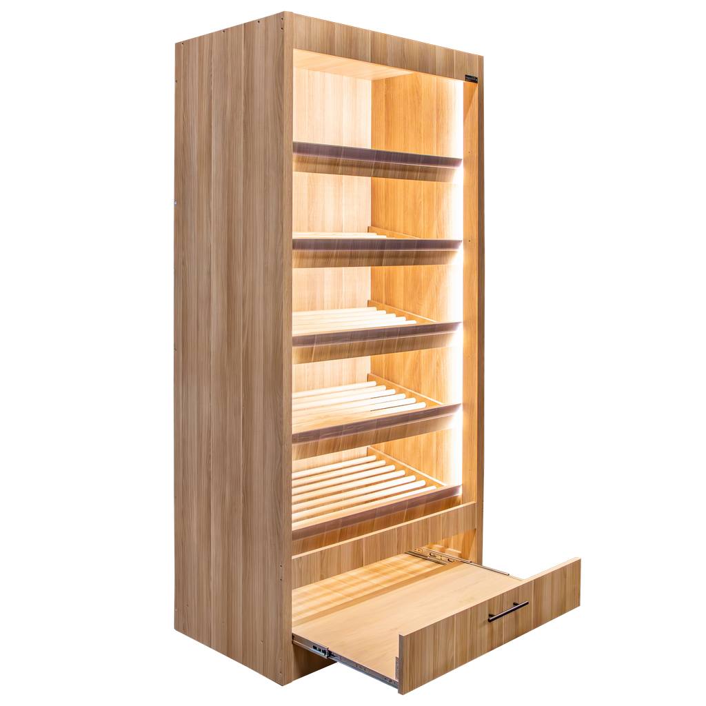 Mega-M scaffale pane aperto 100 cm rovere LED