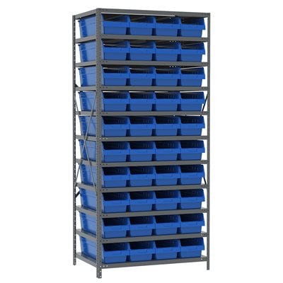 Akro-Mils AS2479084 scaffale metallo 11 ripiani 42 box ShelfMax