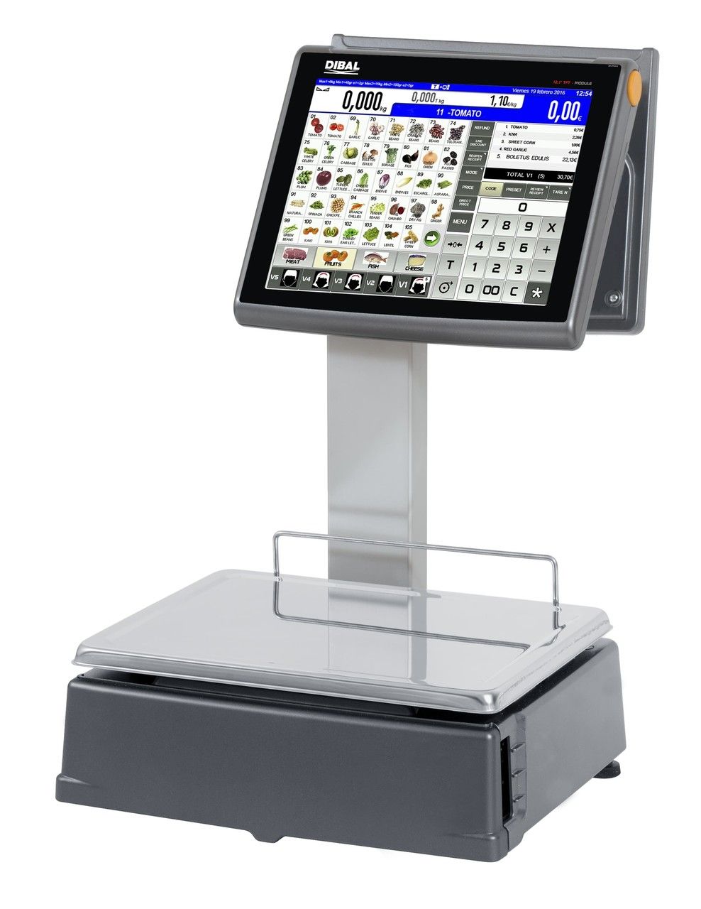Dibal D-955DB bilancia etichettatrice 15 kg touch
