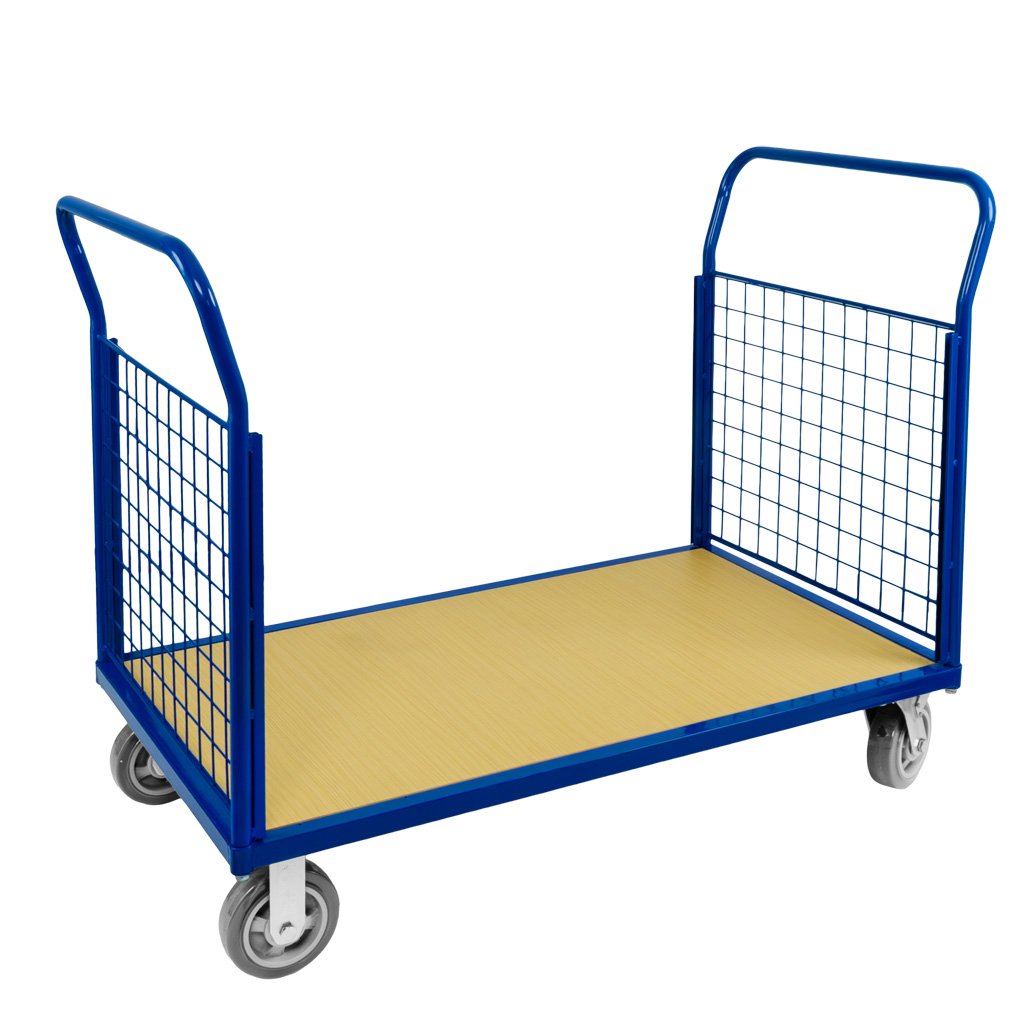 Forkberg carrello a pianale 500 kg 4 sponde in rete