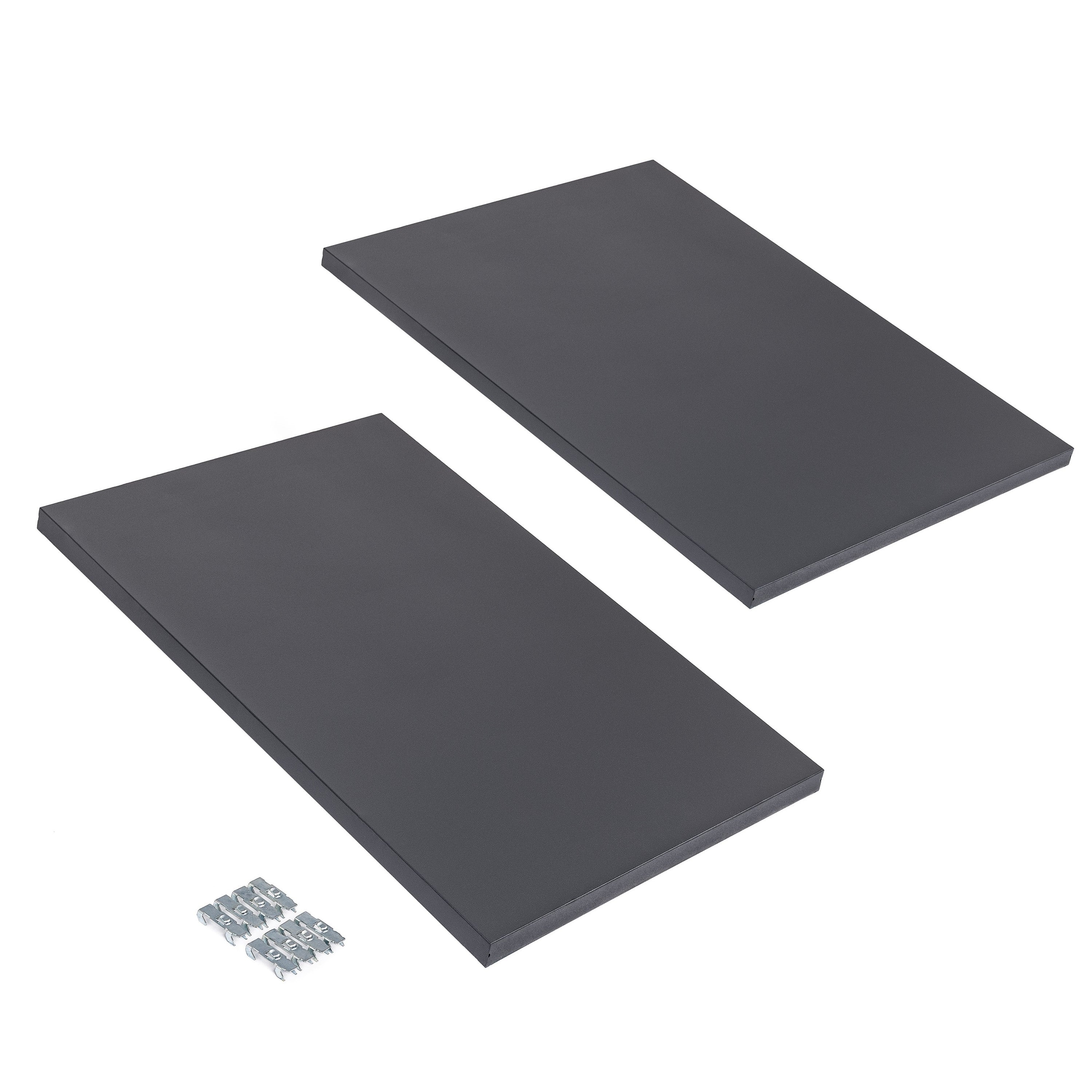 Seville Classics UltraHD ripiani armadio acciaio 76x54 cm 2 pezzi
