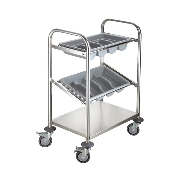 Craven Evolve carrello portaposate inox 2 ripiani