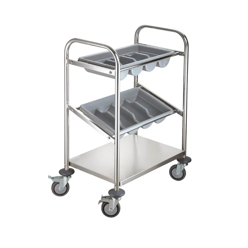 Craven Evolve carrello portaposate inox 2 ripiani