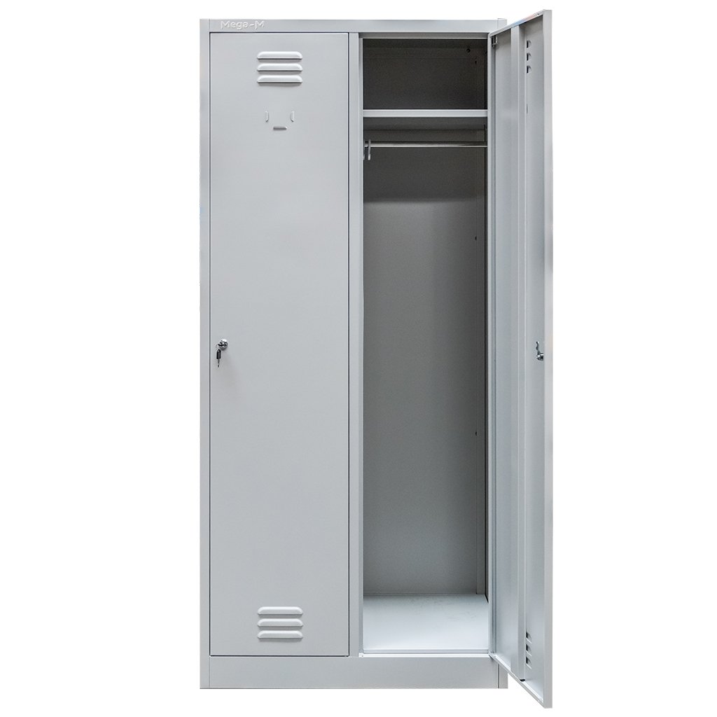Mega-M S-80 armadietto spogliatoio 2 ante grigio
