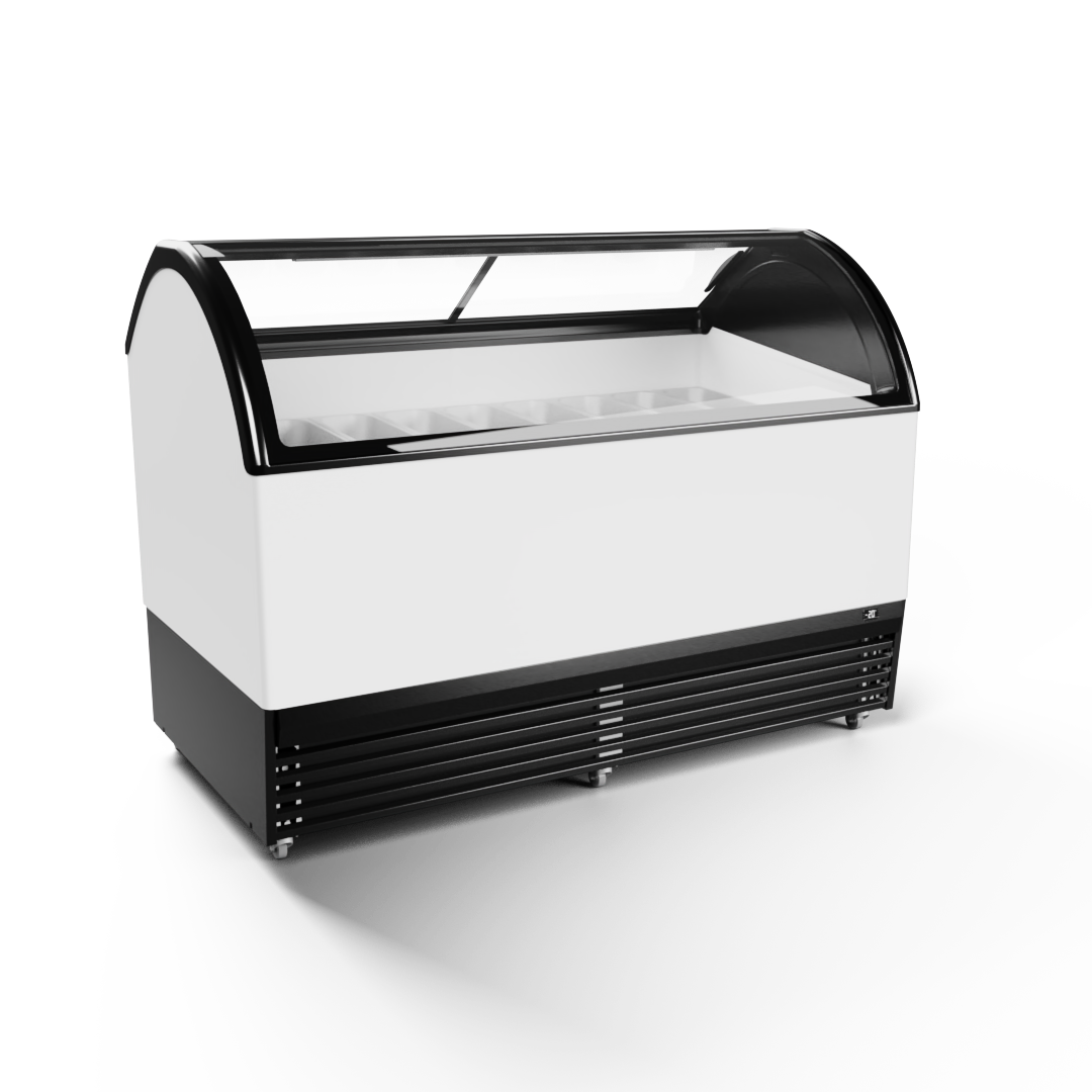 Juka M18Q+ 18 GN conservatore gelati -14/-23C vetro curvo