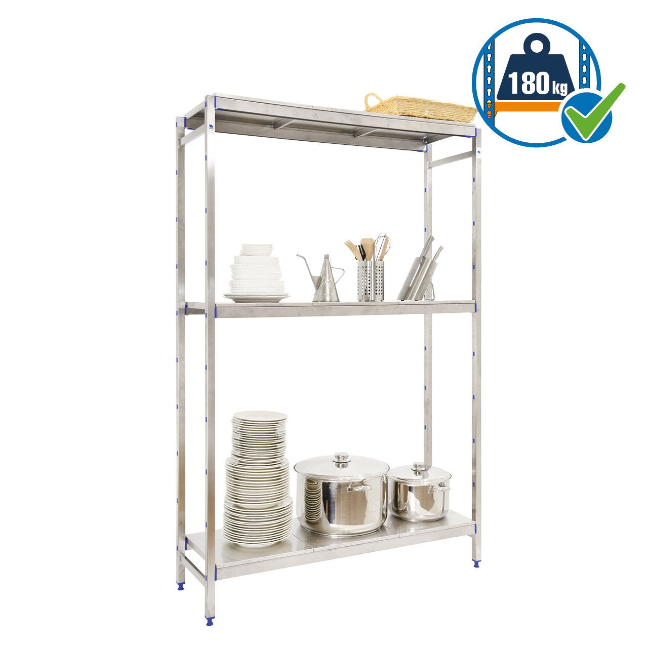 Simonrack SimonInox SS 3 scaffale inox 3 ripiani alimenti