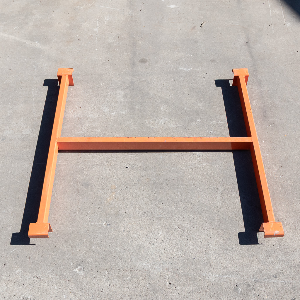 Supporto pallet 100 cm traversa 4 cm acciaio arancione