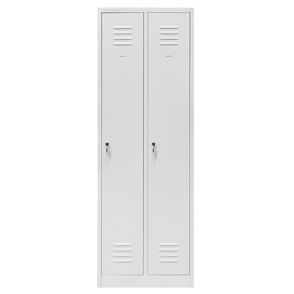 Mega-M S-60 armadio spogliatoio 2 ante grigio lamiera