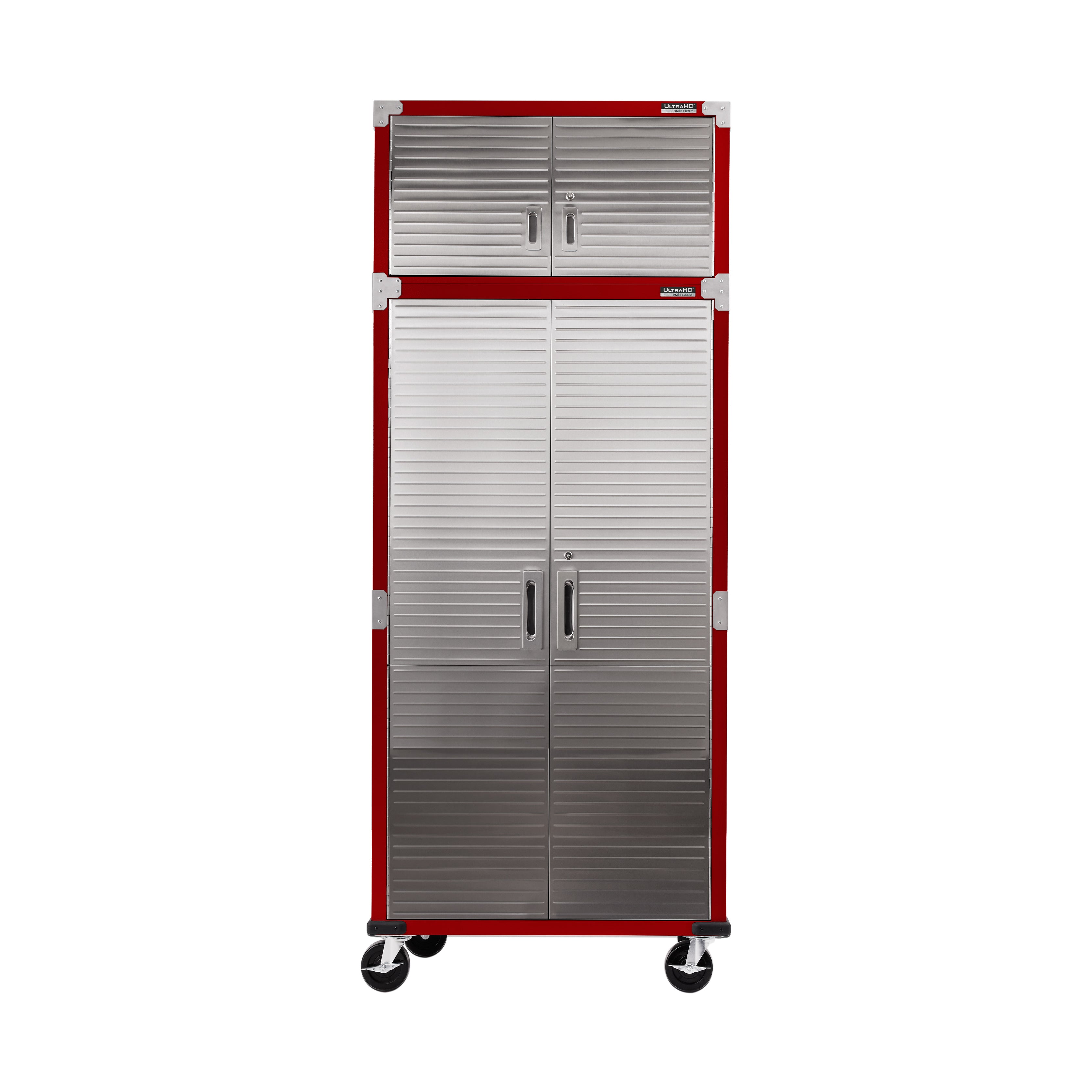 Seville Classics UltraHD pensile impilabile rosso 91x46