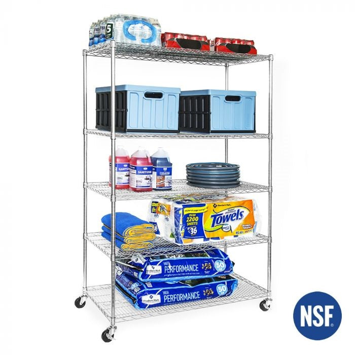 Seville Classics UltraDurable WEB564 scaffale metallo 5 ripiani