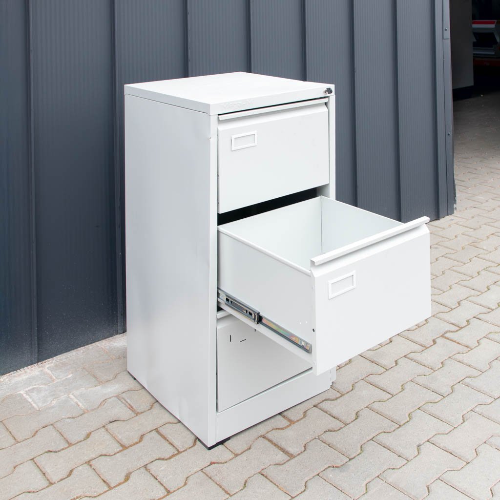 Mega-M Schedario Metallico 3 Cassetti A4 Grigio S-46