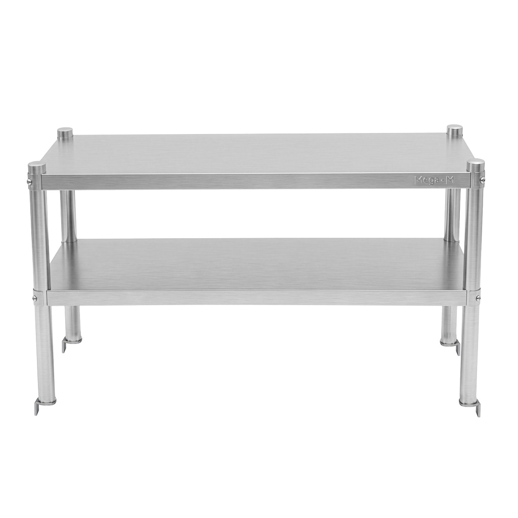 Mega-M X alzata tavolo inox 100x30x60 2 ripiani