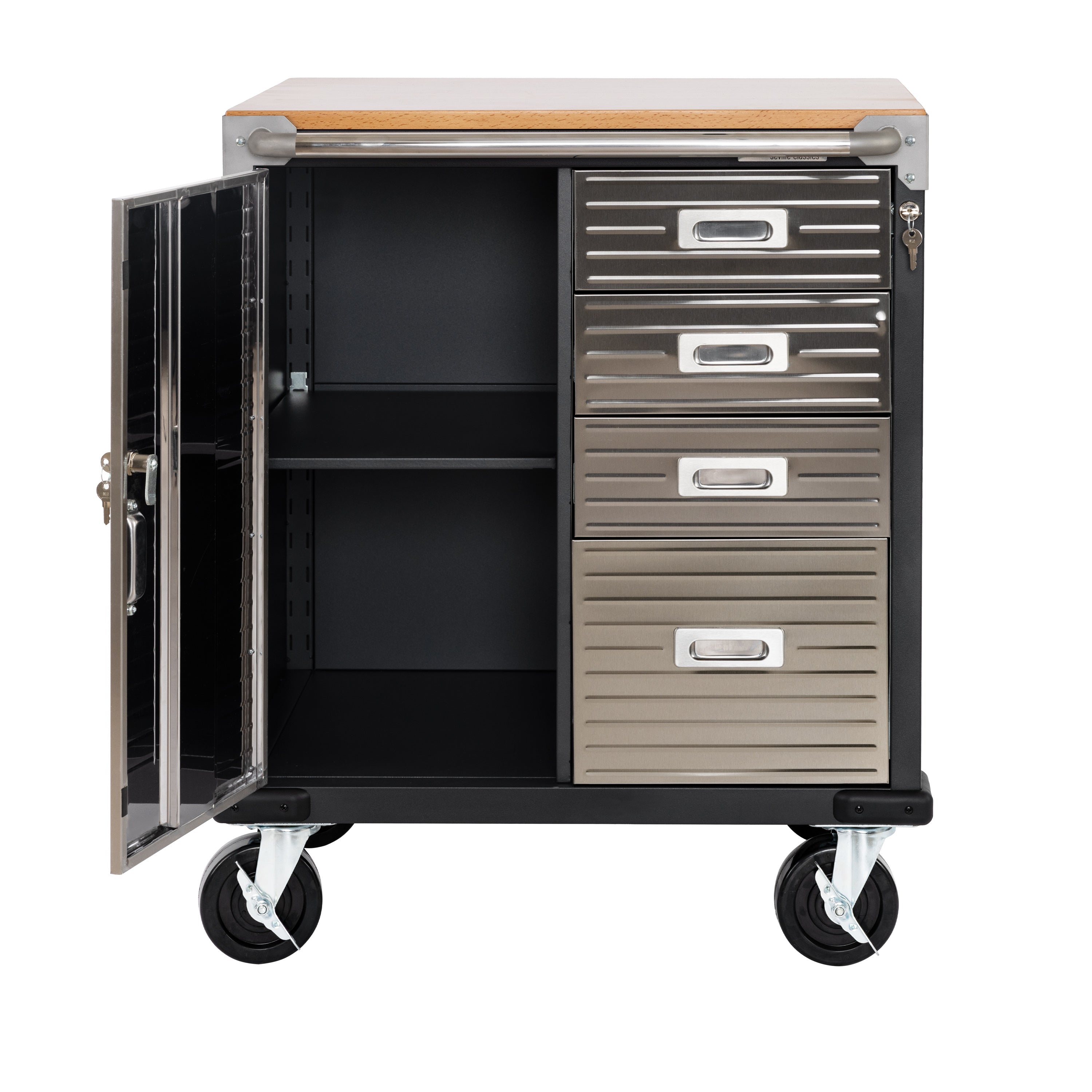 Seville Classics UltraHD UHD20205 mobile officina 4 cassetti grafite