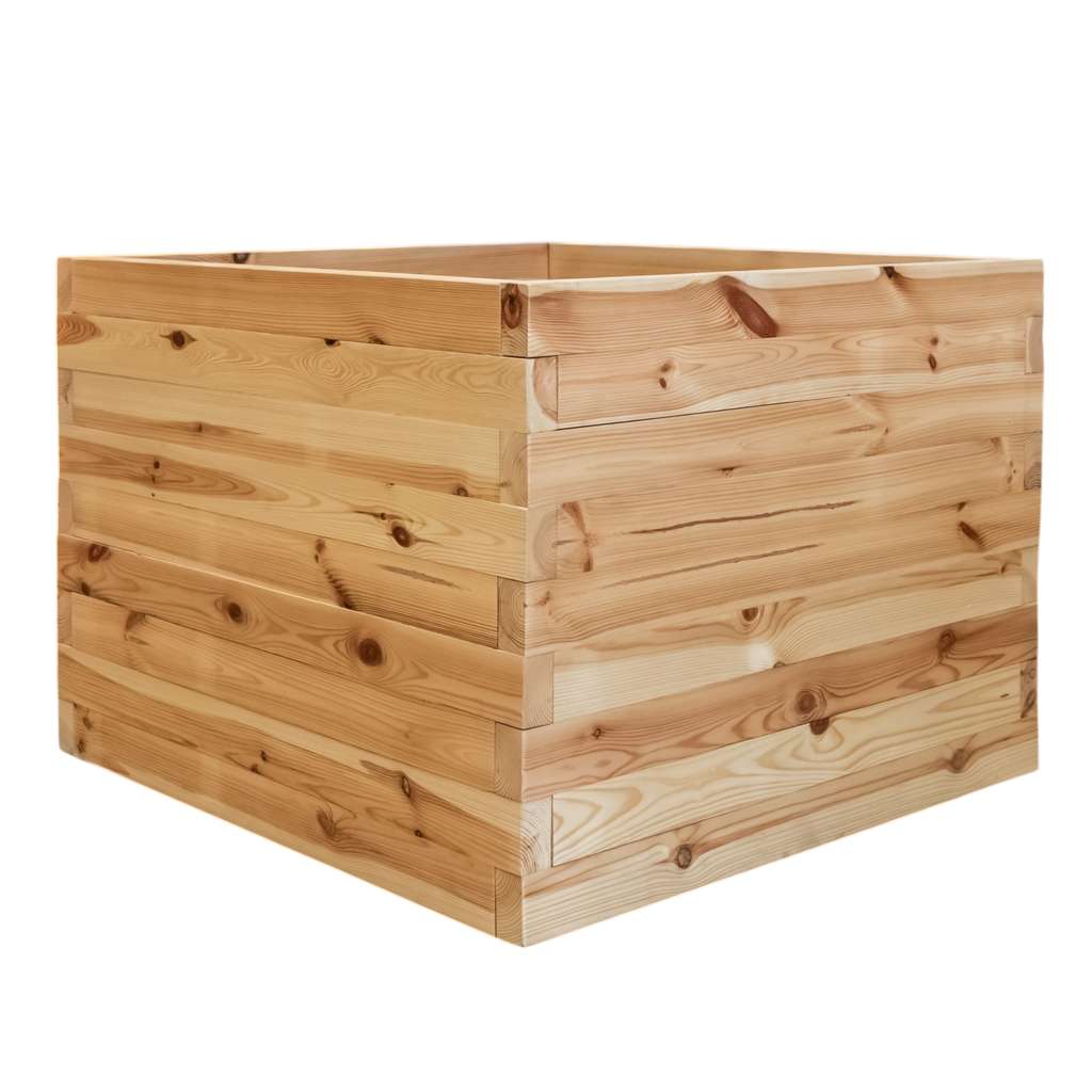 Mega-M Fioriera in legno 90x90x60 cm con piedini