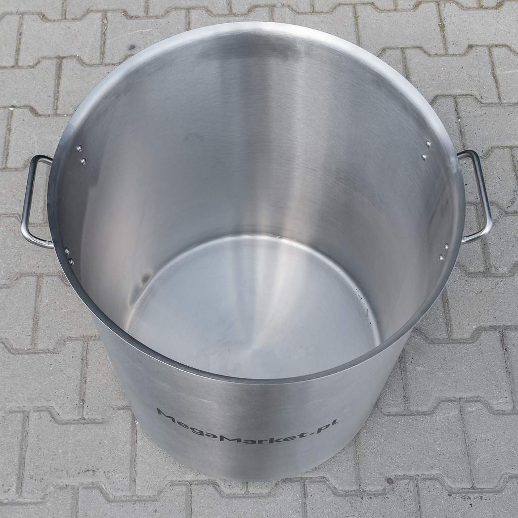 Mega-M Pentolone Inox 115L 50x60 cm con Coperchio