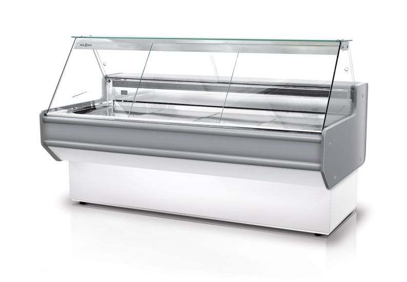 Rapa L-A 122/107 Plug-in banco frigo vetrina bianca